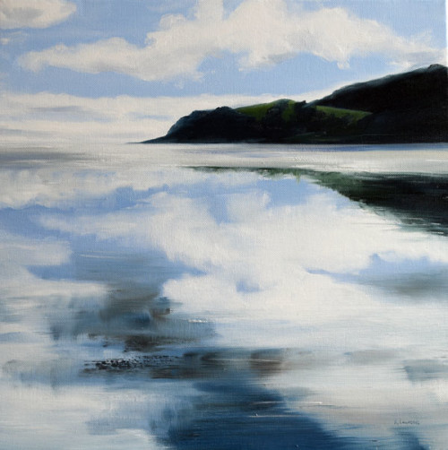 Clouds Reflections, Sandyhills to Portling, 40 x 40 cm, 2016