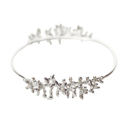 Silver Coral Bracelet