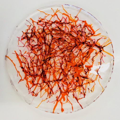 Encased Drawing, Orange