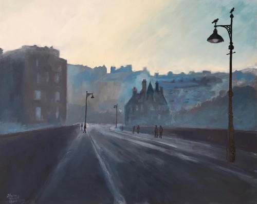 'The Dean Bridge, Edinburgh' - 51x41cm - Oil paint on canvas