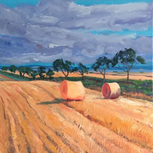 'Between St Andrews and Anstruther, Fife' 60x60cmcm - Oil paint on canvas