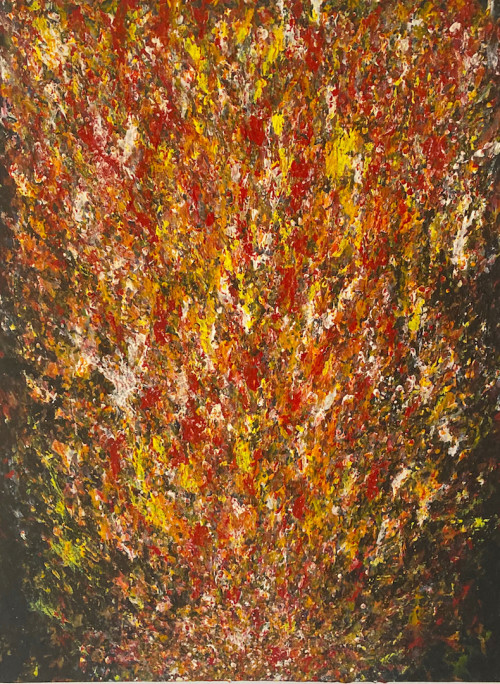 Magnificent Molten Lava, acrylic on canvas 45*61cm