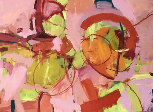 Summer Resurgence- Nasturtiums 137cm x 180cm