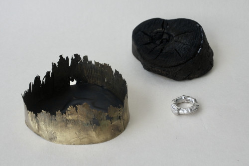 struck // brass dish and molten ring