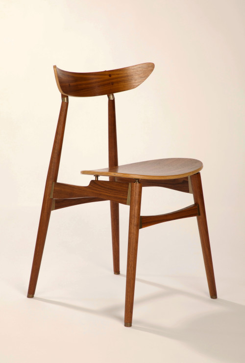 Jodie chair, 3D printed bronzed steel joints