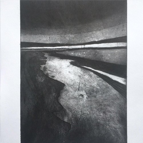 Island lines - Copper plate aquatint