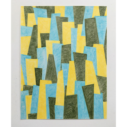 'Oh Verlap', coloured pencil on paper, 40x30cm. 