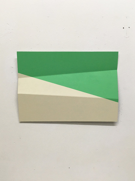 'Die Ago', acrylic gouache on A4 aluminium.