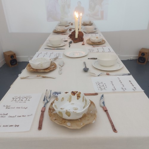 They All Ate Together and They Were Happy - Table Setting