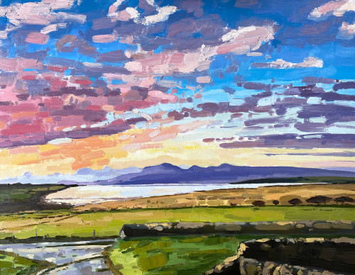 Gold Behind Arran,14” x 18” oil on panel