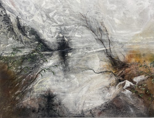 Autumn Mist, Ard      150x190 oil, PVA, acrylic, charcoal and pigment on canvas