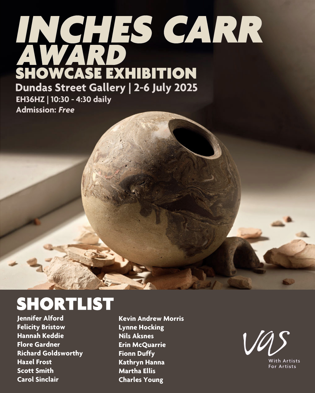 Inches Carr Craft Development Award Shortlisted Artists