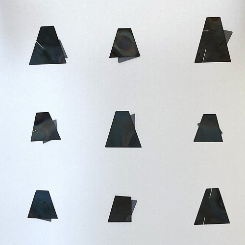 Oil quenched steel and magnetised bio resin brooches 