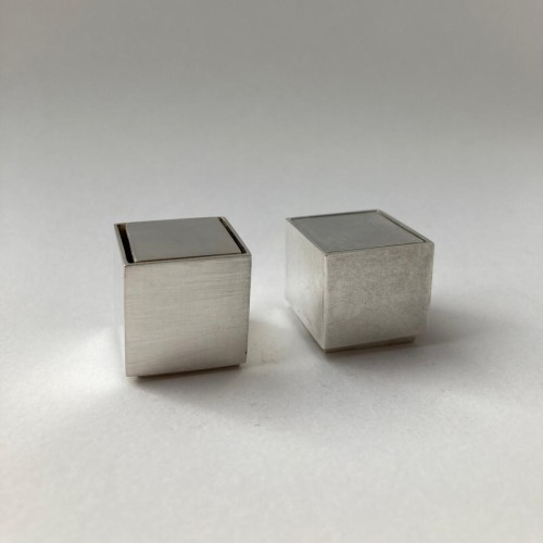 Cube rings sterling silver (when closed)