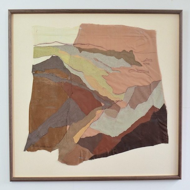 610 Pixels, Towards Lizard Point, 61x75cm, Earth Pigment On Sewn Remnant Materials Copy