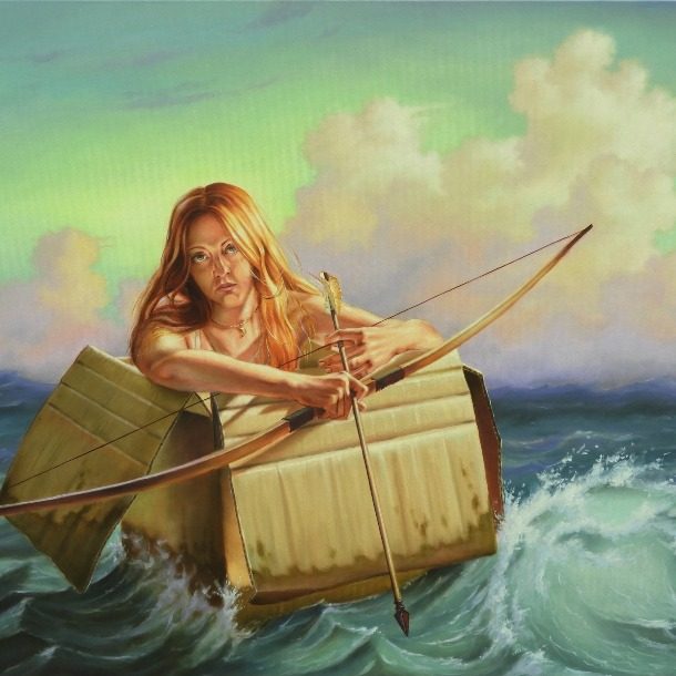 Laurence O'toole The Futility Of War Oil On Canvas 80cm X 100cm