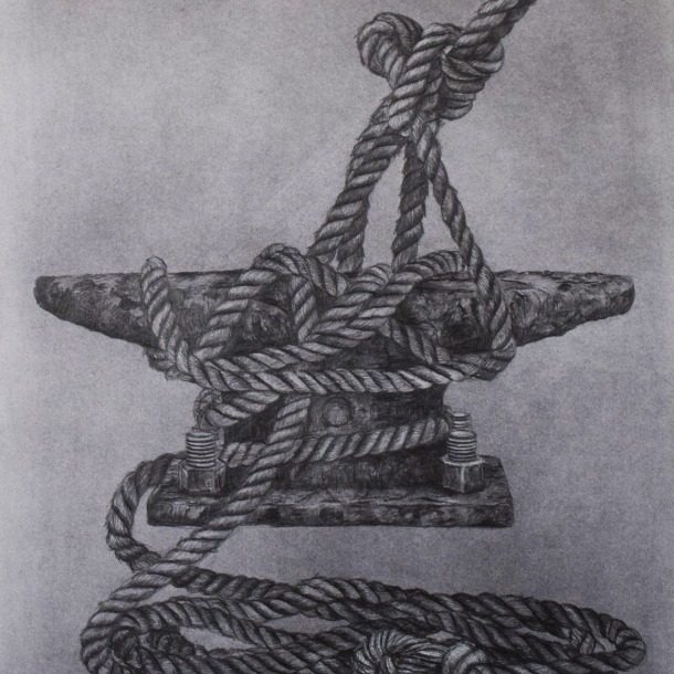 From An Unknown Shore Ii, Graphite On Paper, 42 X 59 Cm, Oct 2021