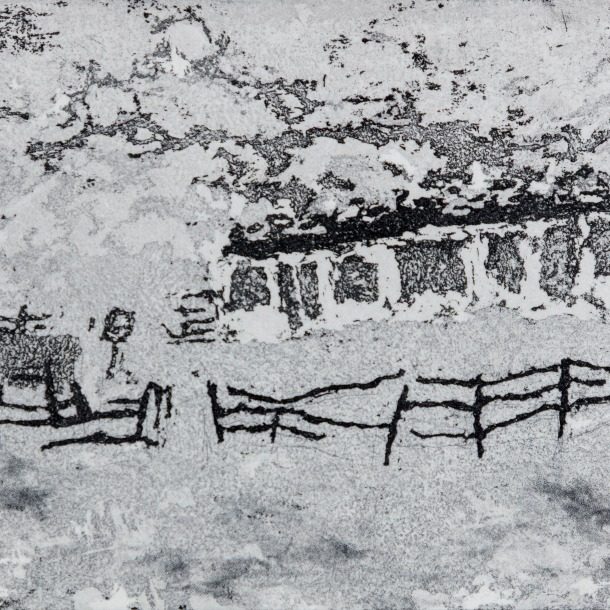 'outback House, Niamh Hughes, 2025, 10.1 X 12.7cm (plate), 19.5 X 20.5cm (paper), Aquatint And Drypoint Etching On Paper, Edition Of 18 (2)
