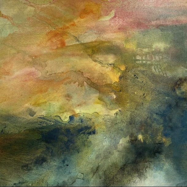 Phenomenal Light, Oil On Canvas 50 X 50 Cm Sarah Knox