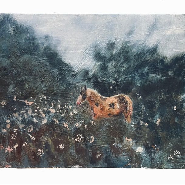 Cow Parsley. Oil On Canvas. I.thomnson.