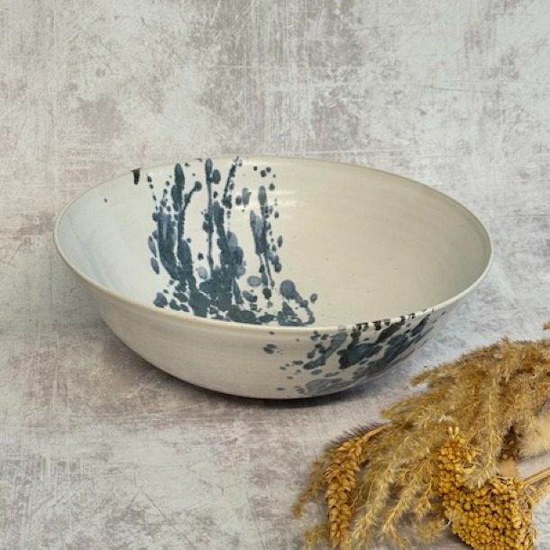 Blue Splatter Bowl