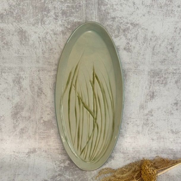 Carved Grasses Platter
